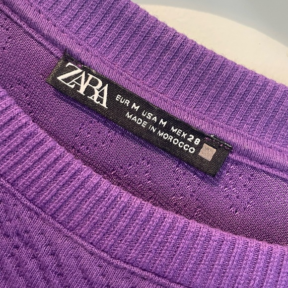 Purple Zara sweater dress.  Never worn, tags removed. - Picture 3 of 3
